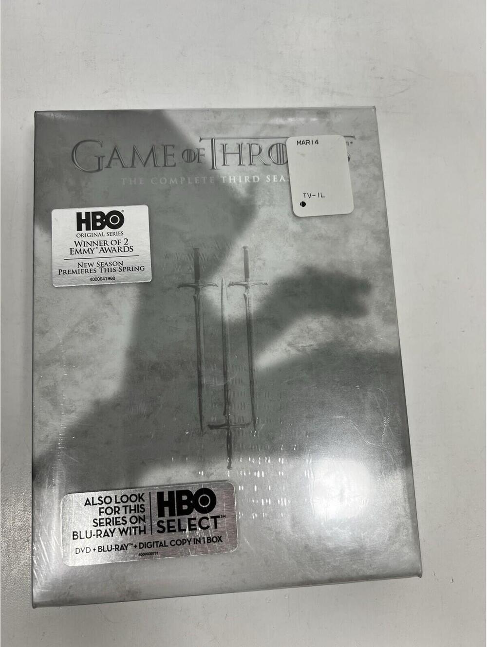 Game Of Thrones : The Complete Third  Season (DVD, 5 Disc Set) Sealed